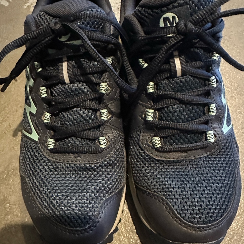 NEW WOMENS Merrell Blue Athletic Shoes Breathable Mesh Low-Top